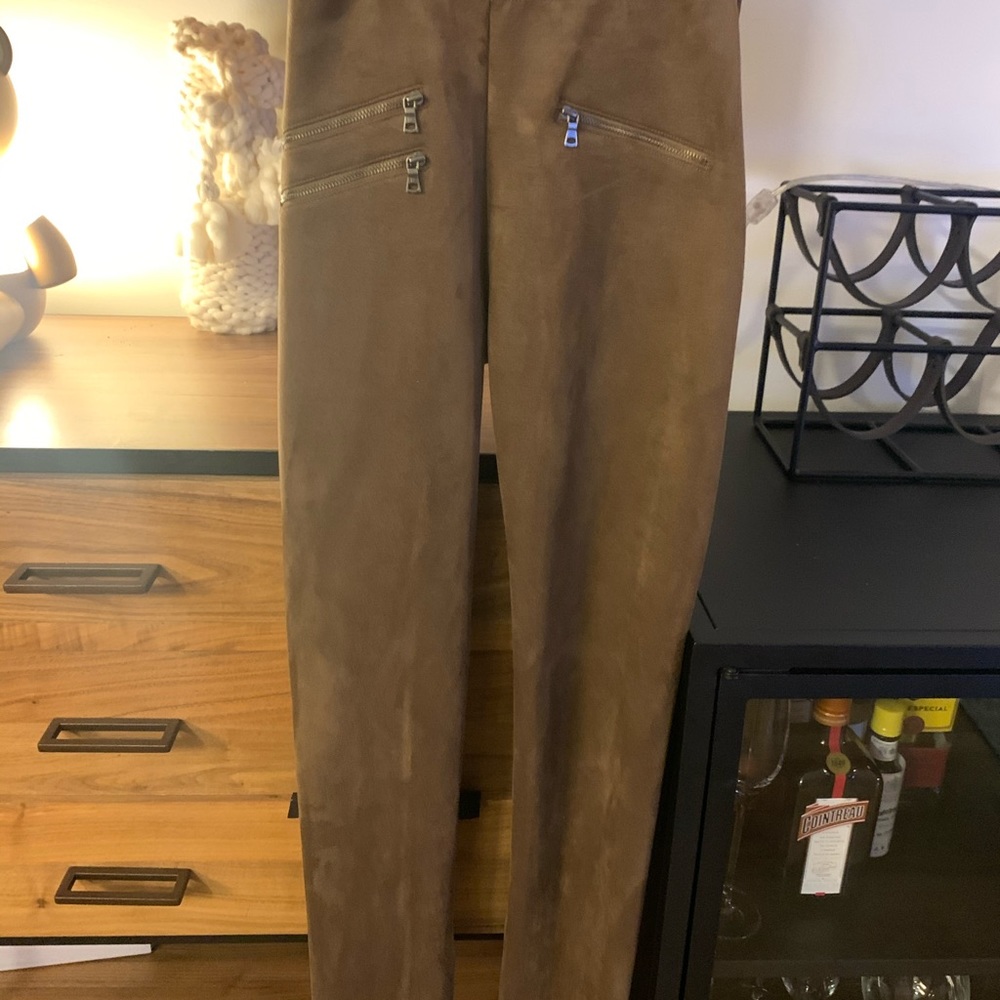 BCBGeneration Suede Skinny Ankle Pants